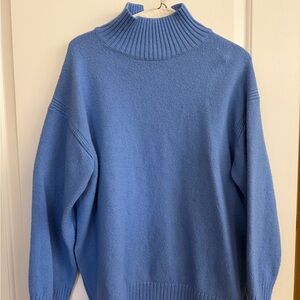 Women's H&M Blue Turtleneck Sweater